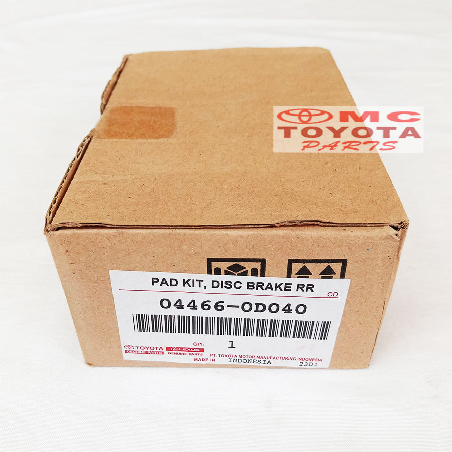 Brake Pad Kampas Rem Belakang Toyota Sienta Original 04466-0D040