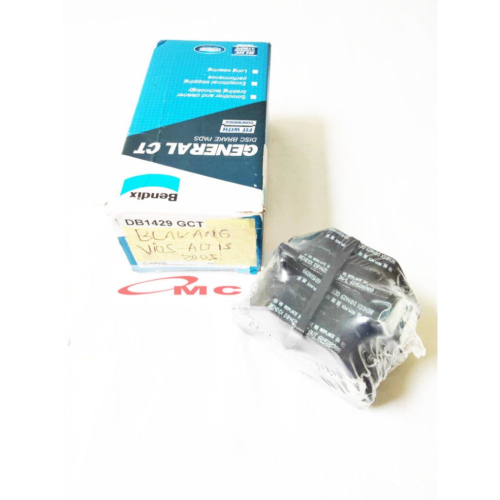 Kampas Rem Belakang Vios Corolla Altis Asli ORI Original BENDIX Brake Pad DB-1429-GCT