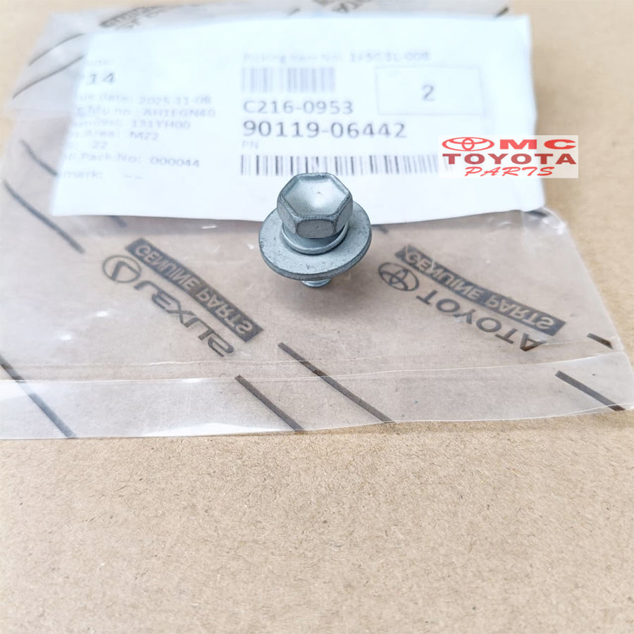 Baut Engsel Washer Dyna BU303 Universal Seat Mur Kecil & Flexible Original Toyota 90119-06442 Bolt Washer