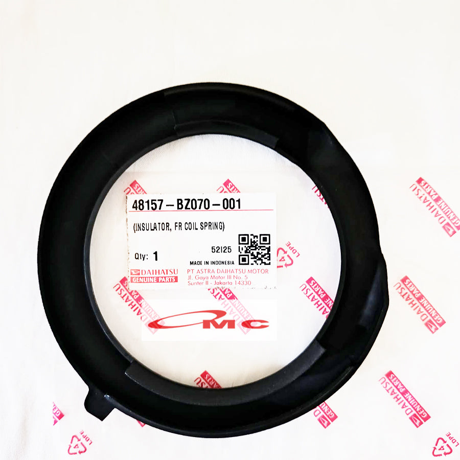 Karet Tatakan Per Keong Depan Bagian Atas Insulator Coil Frt Agya Ayla Cayla Sigra Original 48157-BZ070-001
