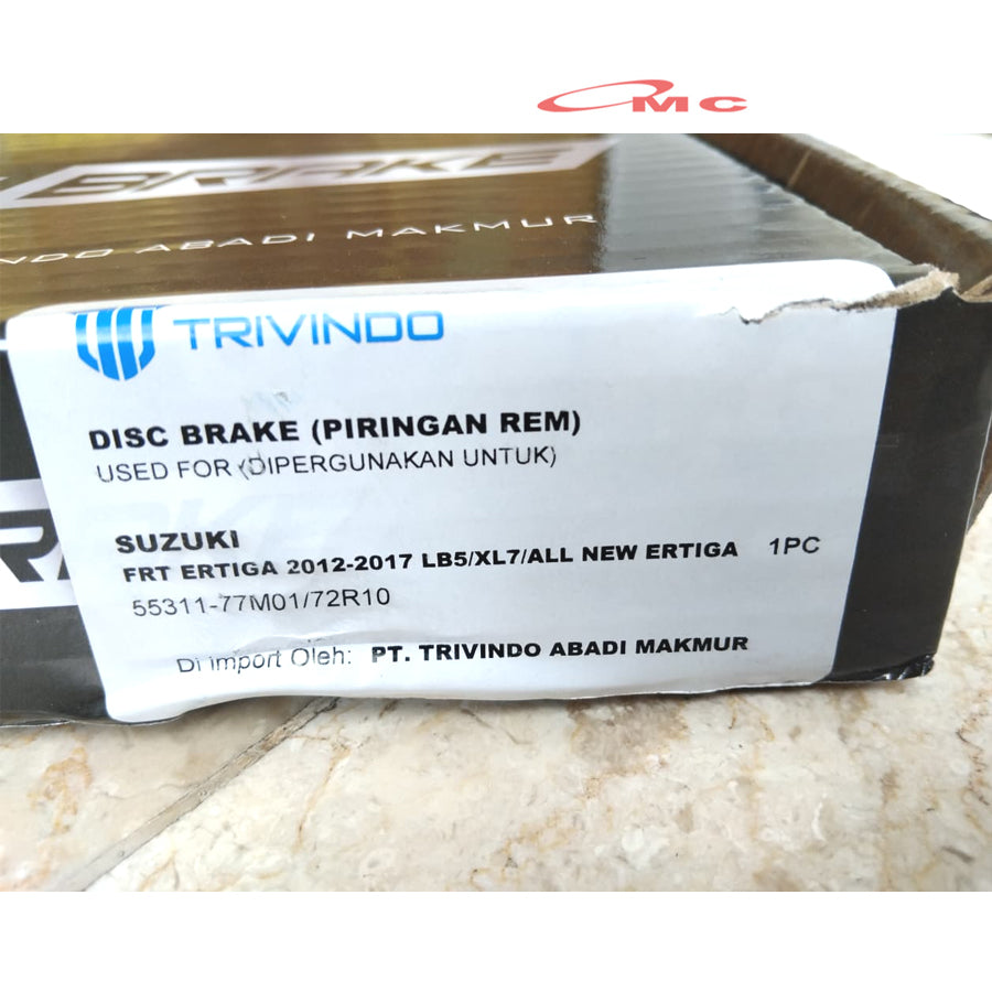 Disc Disk Brake Piringan Rem Depan Suzuki Ertiga 55311-77M01 Original Trivindo