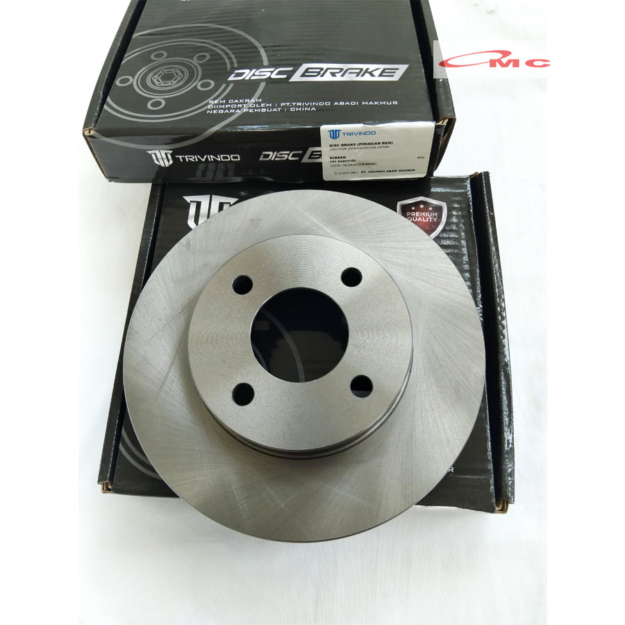 Disc Disk Brake Piringan Rem Depan Nissan March Datsun Go 40206-1HJ0A Original Trivindo