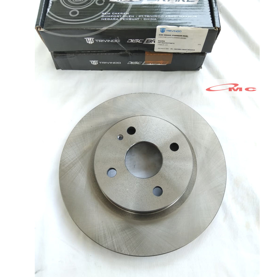 Disc Disk Brake Piringan Rem Depan Mazda 2 Ford Fiesta DN20-33-251 Original Trivindo