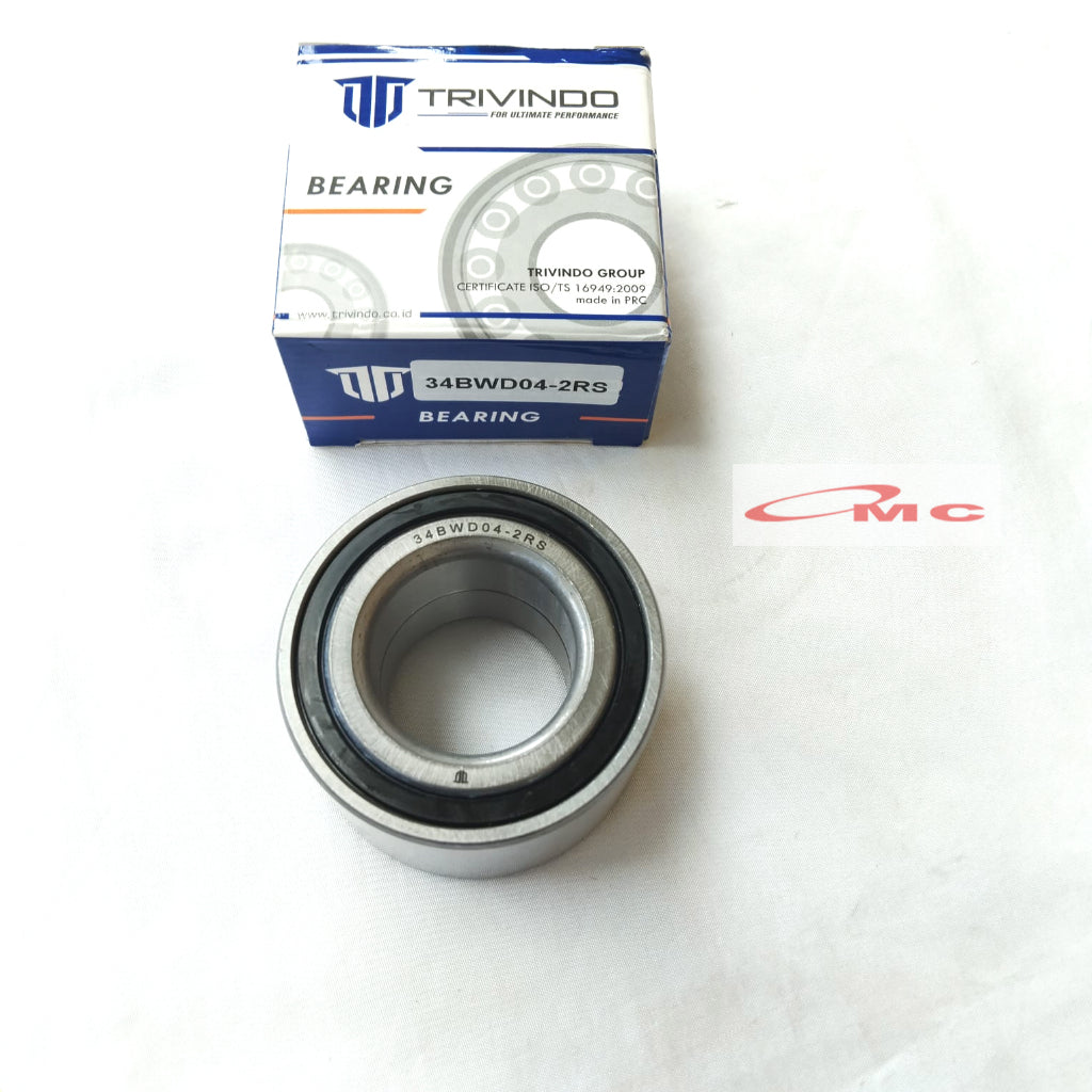 Bearing Bering Laher Laker Roda Depan Chevrolet Spark 1.2 1.200 1200CC Aveo Lova Kalos Saga FLX 34BWD04-2RS Original Trivindo