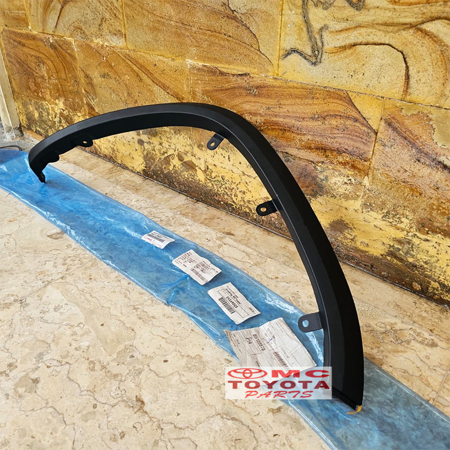 Moulding Spoiler Soplyer Fender Depan Kanan Kiri Fortuner Vrz original 75601-0K051 75602-0K051