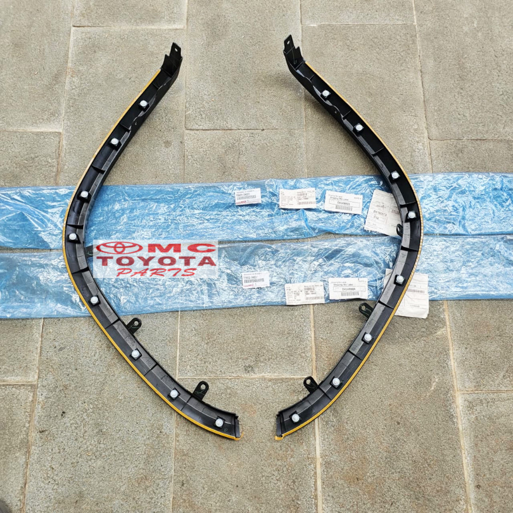 Moulding Spoiler Soplyer Fender Depan Kanan Kiri Fortuner Vrz original 75601-0K051 75602-0K051