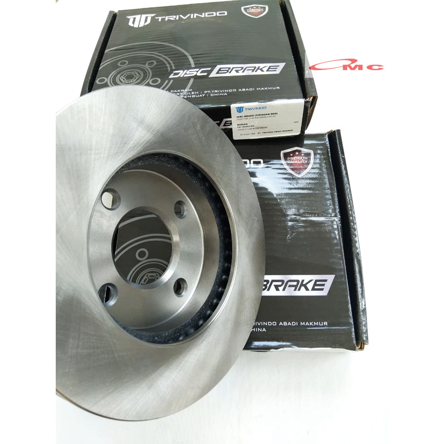 Disc Disk Brake Piringan Rem Depan Nissan March Datsun Go 40206-1HJ0A Original Trivindo