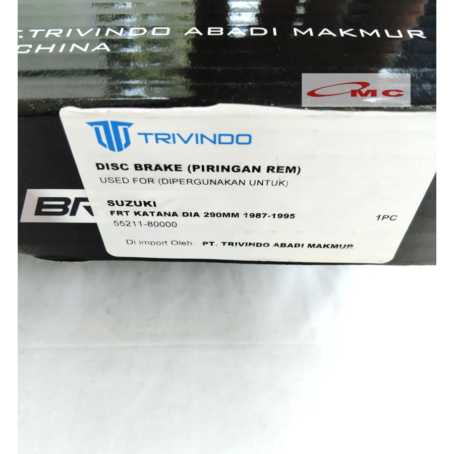 Piringan Cakram Disc Disk Brake Rem Depan Jimny Katana 55211-80000 Original Trivindo