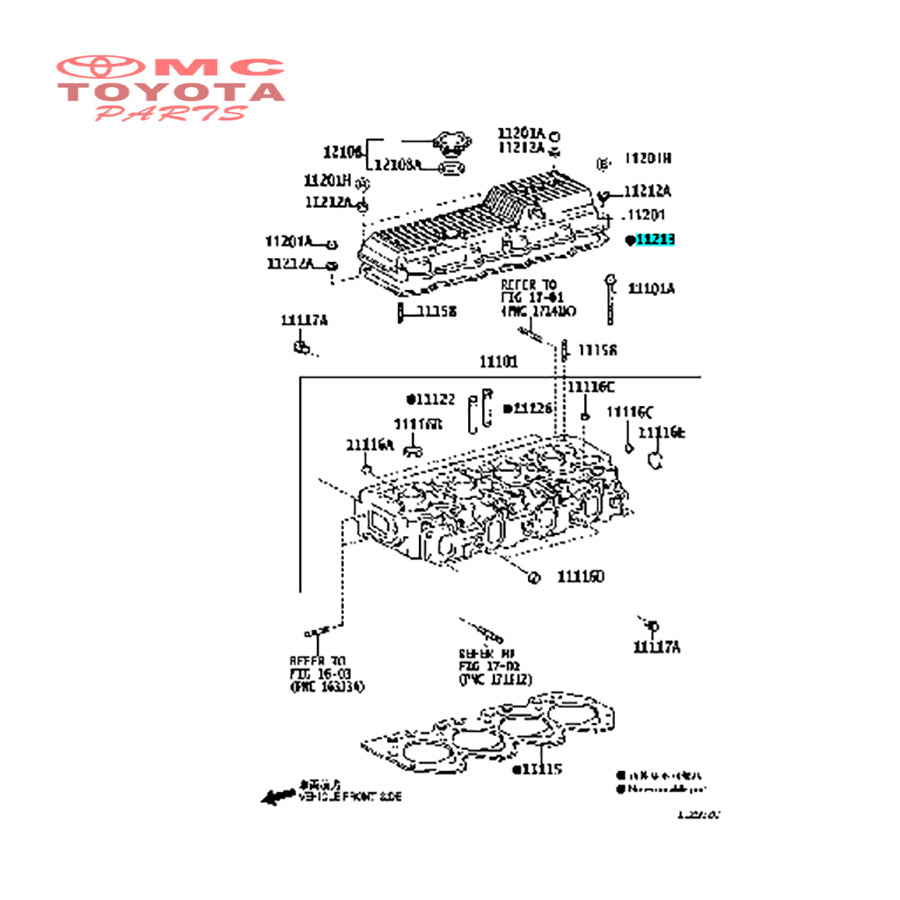 Paking Packing Tutup Klep  Hino Dutro Dyna Saurus 125HT 130HT 110 Original Toyota 11213-78050