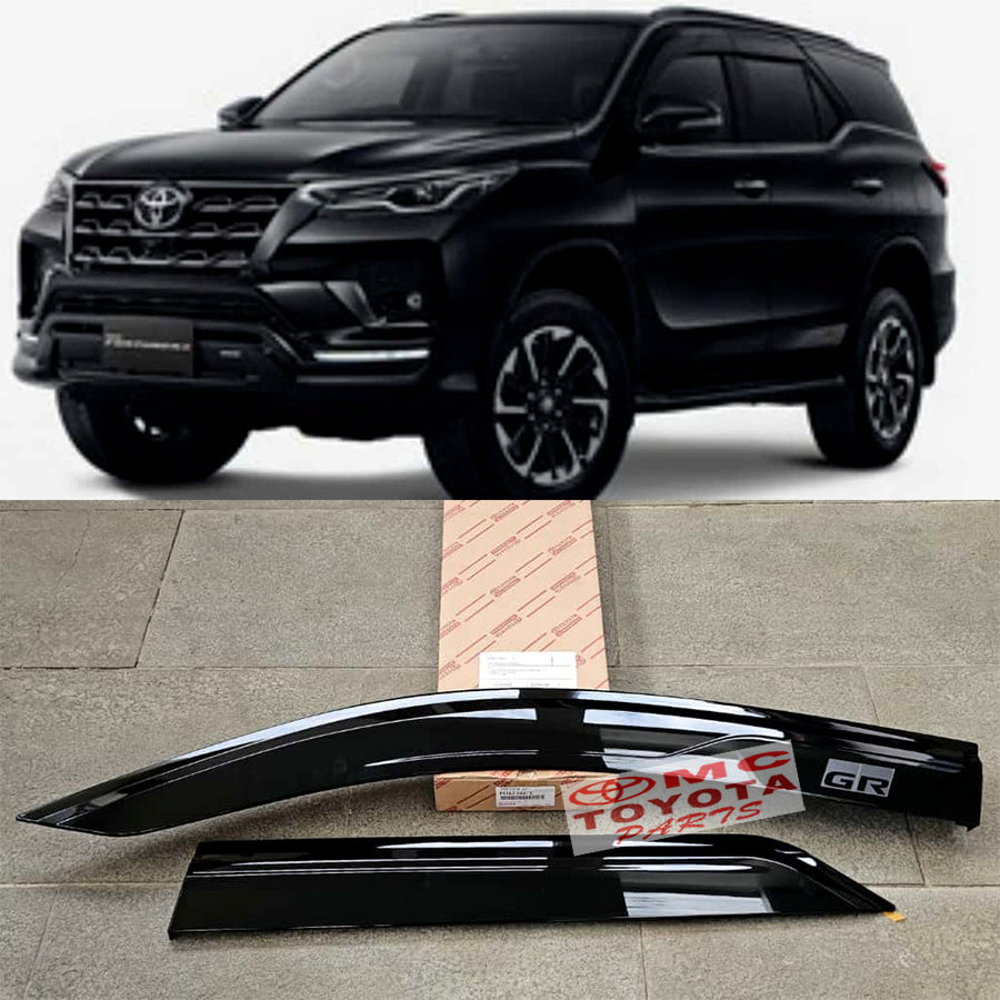 Talang Air Side Visor Original Toyota New Fortuner GR Sport 1 (satu) Set Depan Belakang Kanan Kiri P5162-0KA13