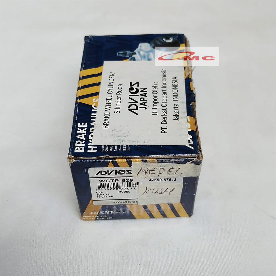 Master rem Roda Master Bak Blok Belakang Kanan Wheel Cylinder Rush Terios Advics WCTP-629