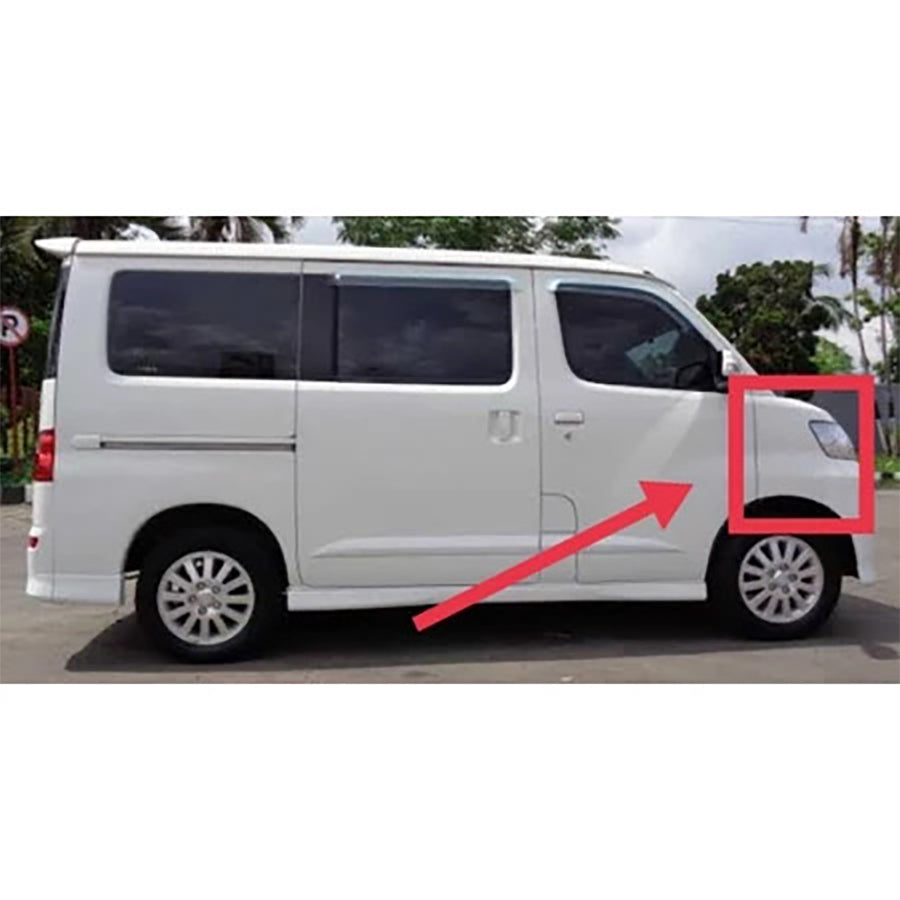 Panel Fender Spakboard Depan Daihatsu Luxio Original 53811-BZ190-001 / 53812-BZ190-001 Vender Fender Spakbor Panel Front Fender Plat Besi Slebor Depan Kanan Kiri Luxio Ori