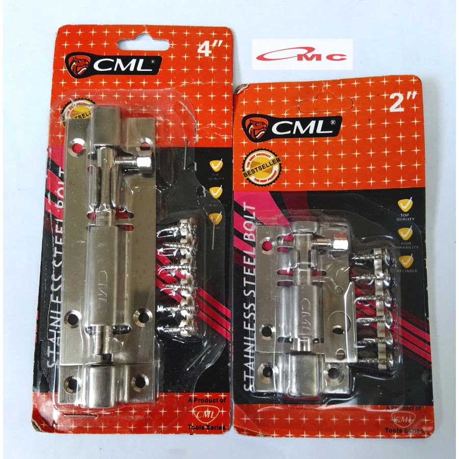 Grendel Slot Pintu Jendela  Stainless Tebal 2" 4" In Inch Camel GRENDEL-CML-4 GRENDEL-CML-2