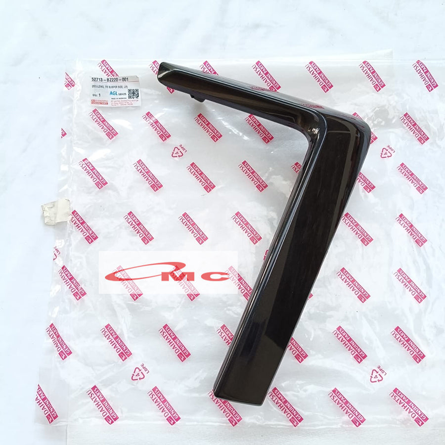 List Moulding Bumper Lampu Fog Lamp Depan Kanan Kiri Hitam Ayla Facelift 2016-2020 Original 52712-BZ220-001 52713-BZ220-001