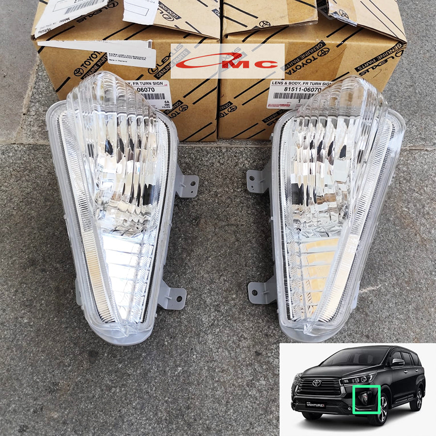 Sen Bemper Depan Innova Reborn Facelift 2021-2023 Kiri Kanan Sein Bumper Segitiga New Original Genuine Toyota 81511-06070 81521-06070