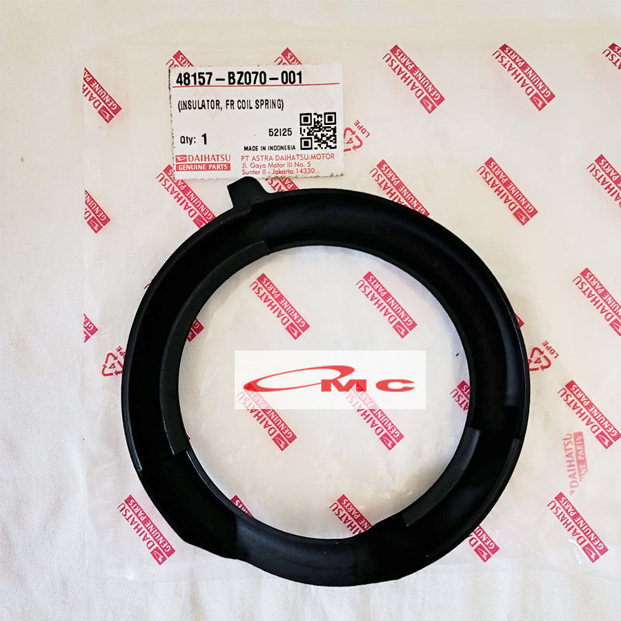 Karet Tatakan Per Keong Depan Bagian Atas Insulator Coil Frt Agya Ayla Cayla Sigra Original 48157-BZ070-001