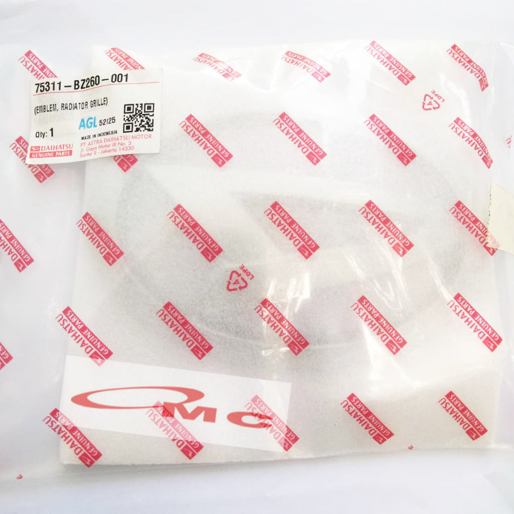 Emblem Logo Grille Radiator Depan Luxio 2015 Up Original Daihatsu 75311-BZ260-001