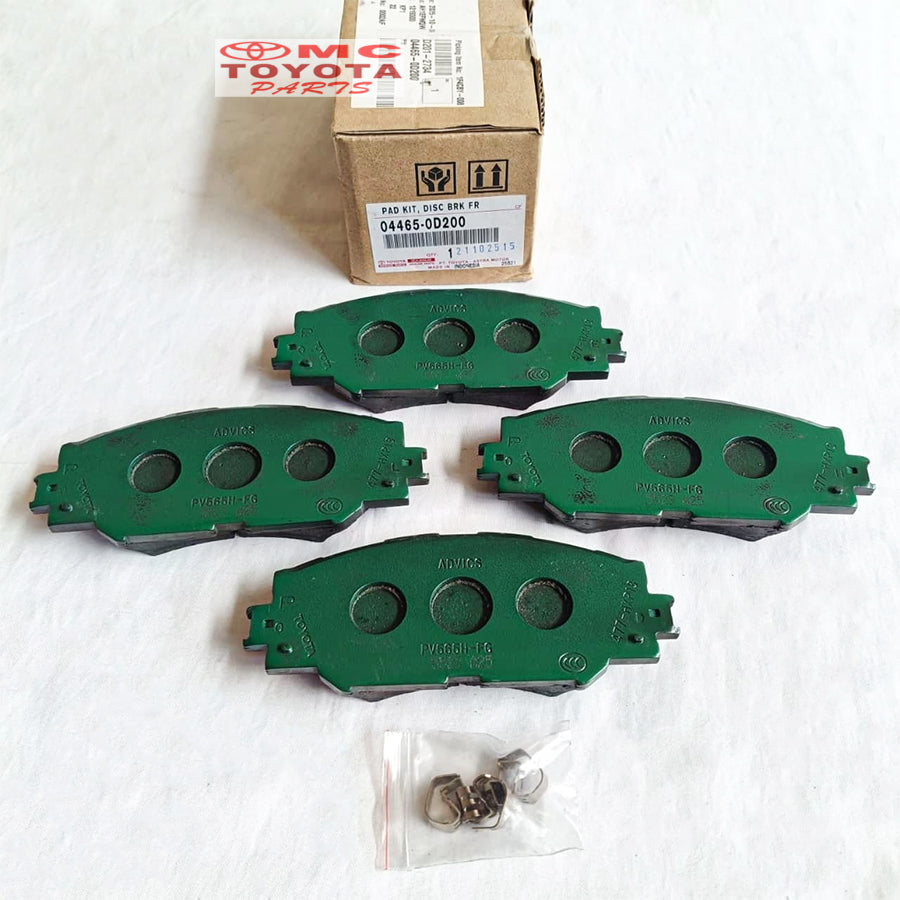Brake Pad Kampas Rem Depan Sienta All New Corolla Altis Original Toyota 04465-0D200