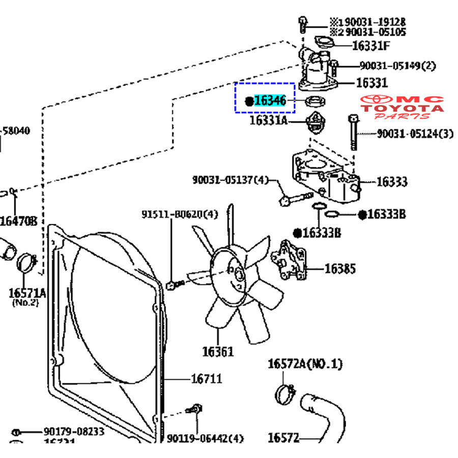 Packing Thermostat / Gasket Thermostat / Seal Thermostat Toyota Dyna Saurus 110 115 125 130 Hino Dutro 110 125 130 Original S1632-51280 Paking Termostat