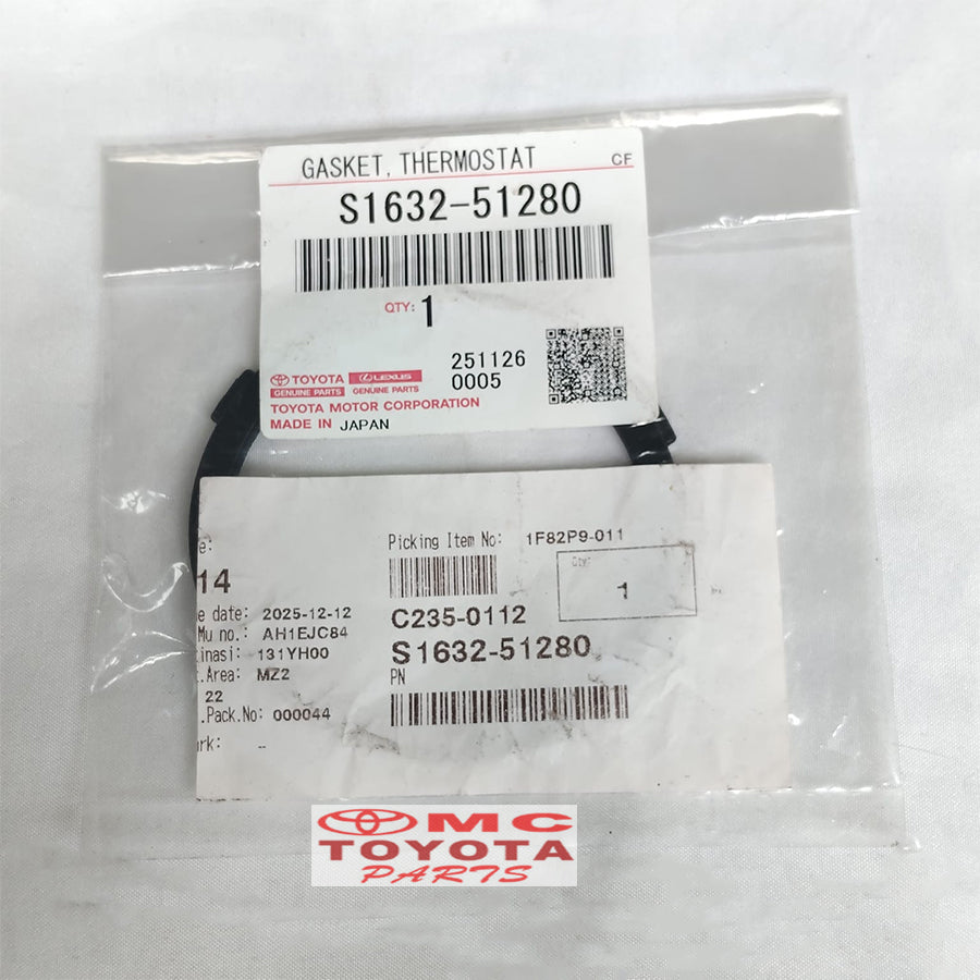 Packing Thermostat / Gasket Thermostat / Seal Thermostat Toyota Dyna Saurus 110 115 125 130 Hino Dutro 110 125 130 Original S1632-51280 Paking Termostat