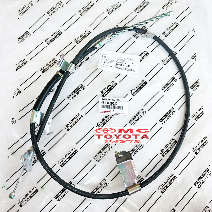 Kabel Rem Tangan Hand Brake Kanan Kiri Toyota Etios Valco Original 46420-0D230 / 46430-0D230