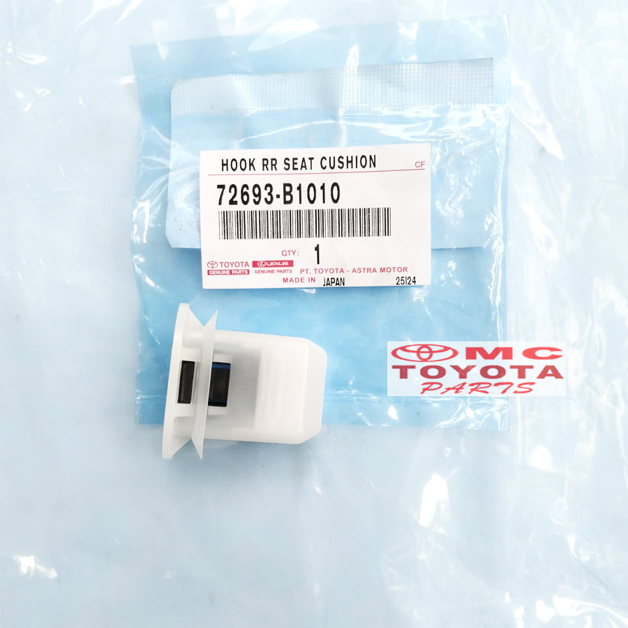 Klip Kancing Pengunci Jok Belakang Vios Yaris Altis Soluna Raize Rocky Corolla Great Corolla All New Twincam Original 72693-B1010