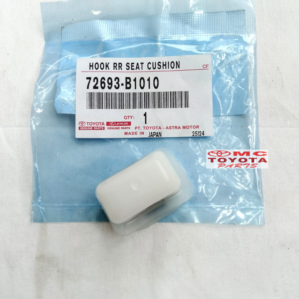 Klip Kancing Pengunci Jok Belakang Vios Yaris Altis Soluna Raize Rocky Corolla Great Corolla All New Twincam Original 72693-B1010