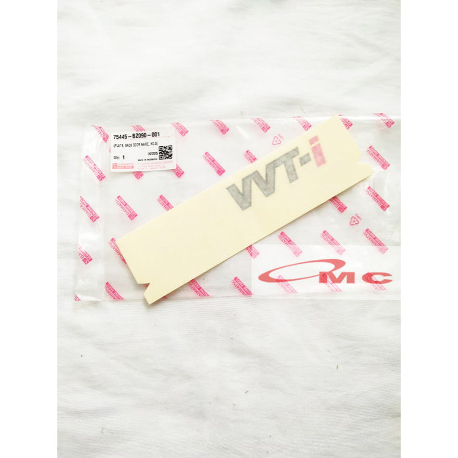 Stiker Sticker Emblem Pintu Belakang Bagasi VVTI Grand Max Mini Bus Pick Up Original Daihatsu 75445-BZ090-001