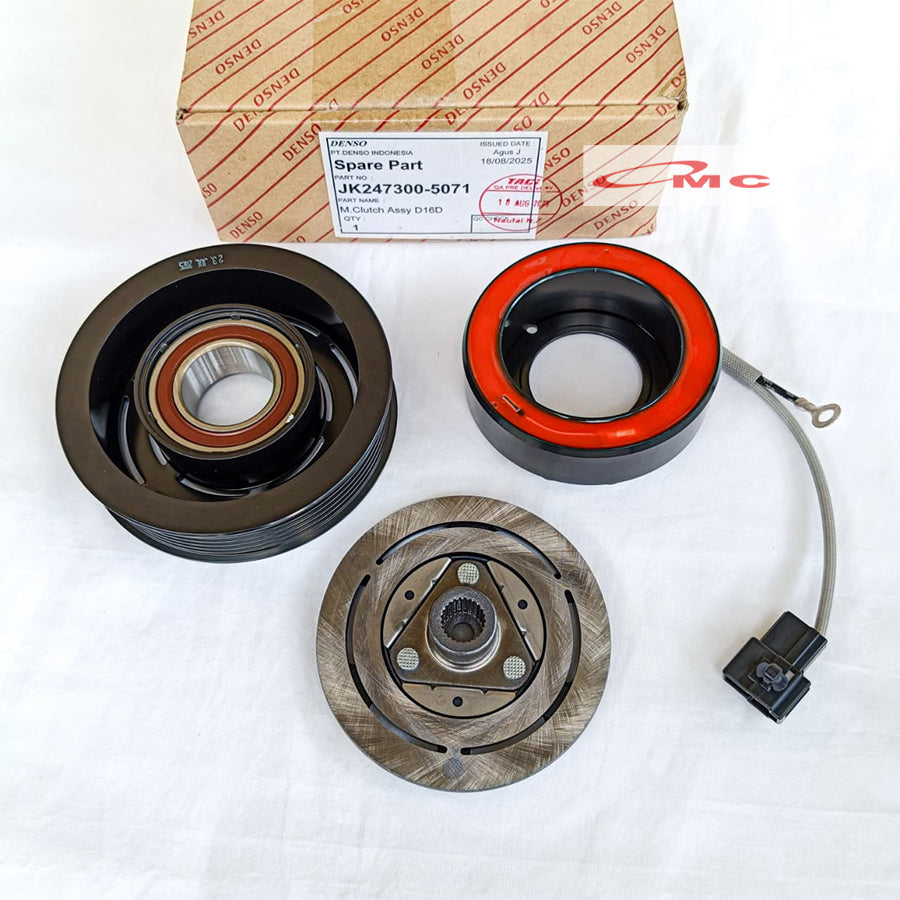 Magnet Clutch AC Rush Terios Lama Avanza 1.5 1500cc Original Denso JK247300-5071 Magnetic Maknet Clutch Magnit Klat AC Puli Pully Pulley Kompresor Ori