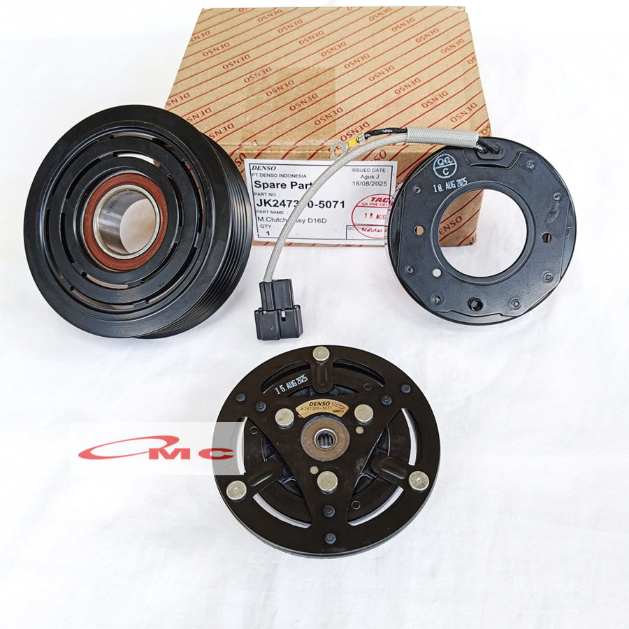 Magnet Clutch AC Rush Terios Lama Avanza 1.5 1500cc Original Denso JK247300-5071 Magnetic Maknet Clutch Magnit Klat AC Puli Pully Pulley Kompresor Ori