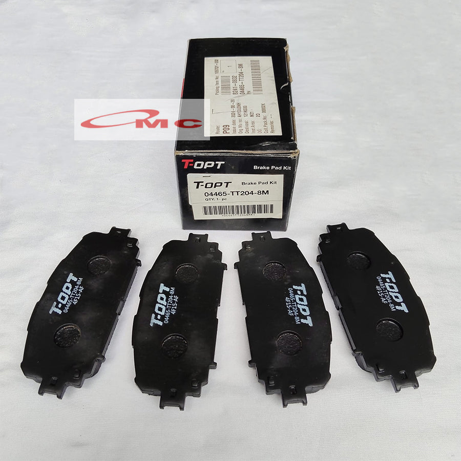 Brake Pad Kampas Rem Yaris Vios Toyota T-OPT 04465-TT204-8M