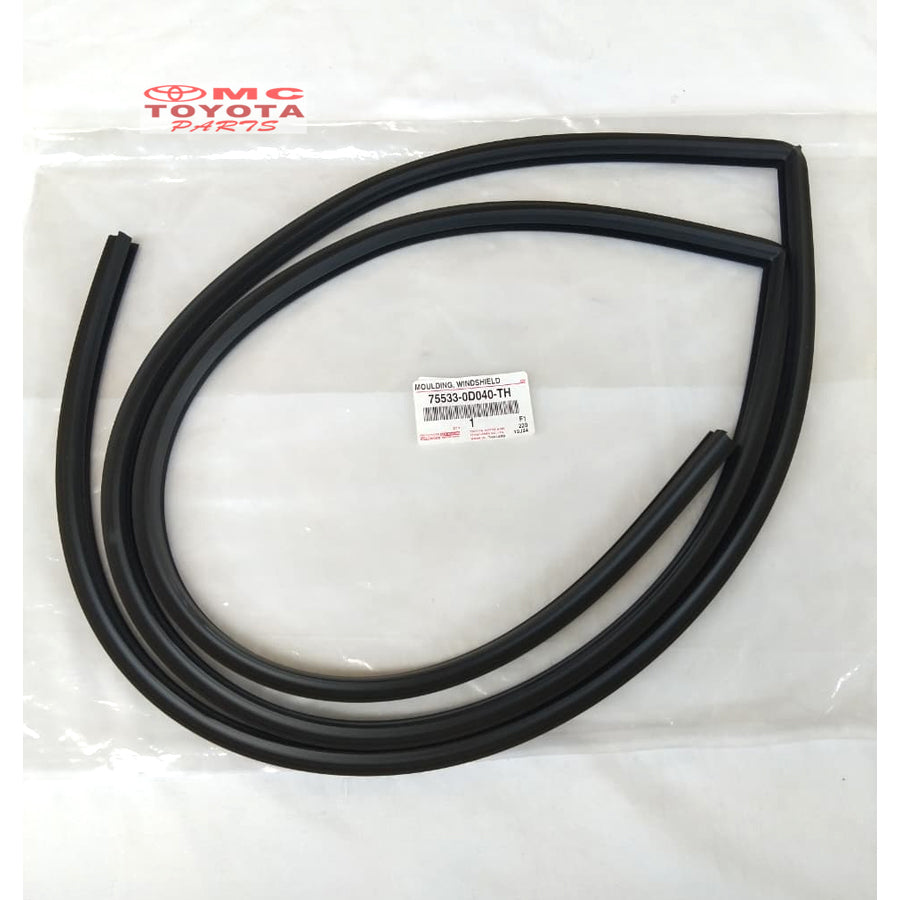 Lis Karet Kaca Depan Moulding Wingshield Vios Gen1 Old Lama Original Toyota 75533-0D040-TH