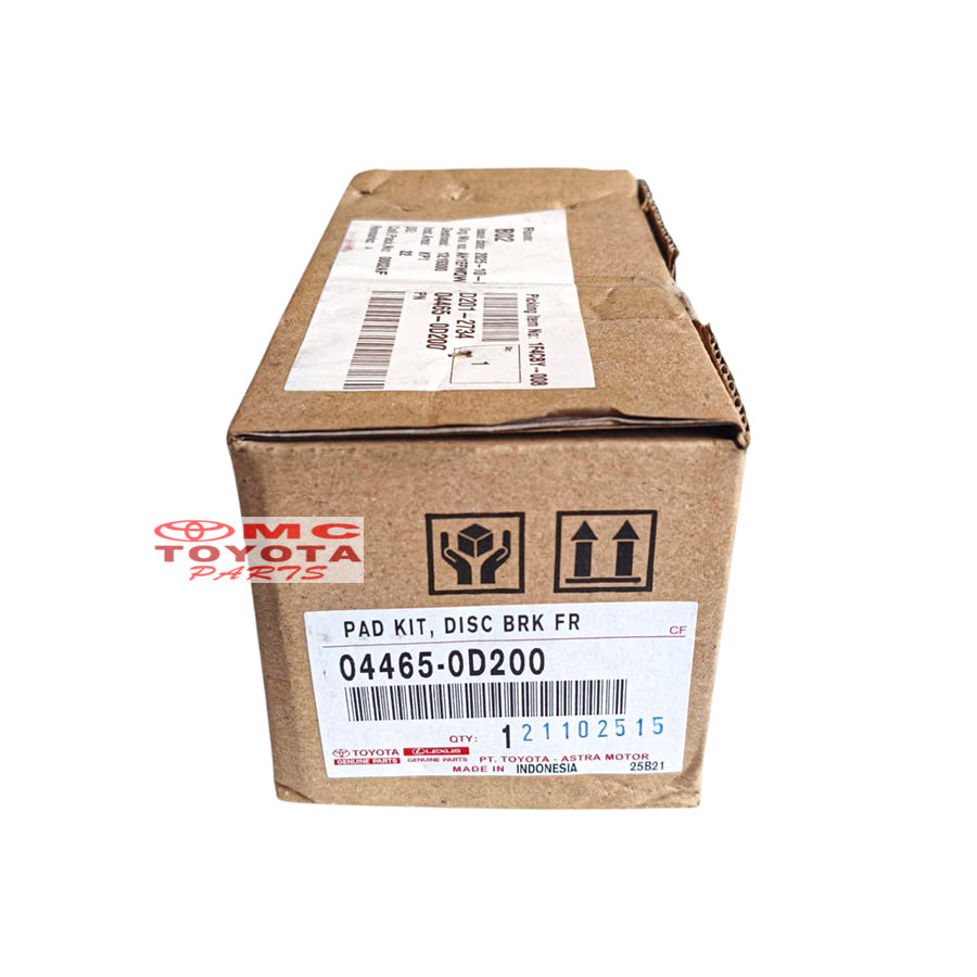Brake Pad Kampas Rem Depan Sienta All New Corolla Altis Original Toyota 04465-0D200
