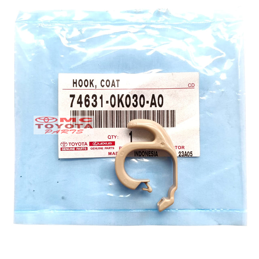 Cantolan Gantungan Baju Hook Coat Kijang Innova Fortuner Hilux Original Toyota 74631-0K030-A0 Cantolan Hanger Gantungan Baju Pakaian
