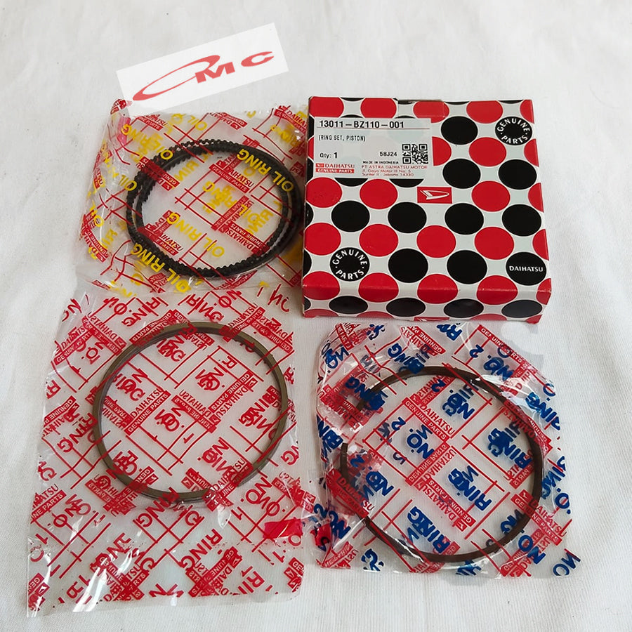 Ring Piston Seher STD Avanza Rush Terios F700 Luxio GranMax Gran Max 1.5 1500cc Ori Original Daihatsu 13011-BZ110-001