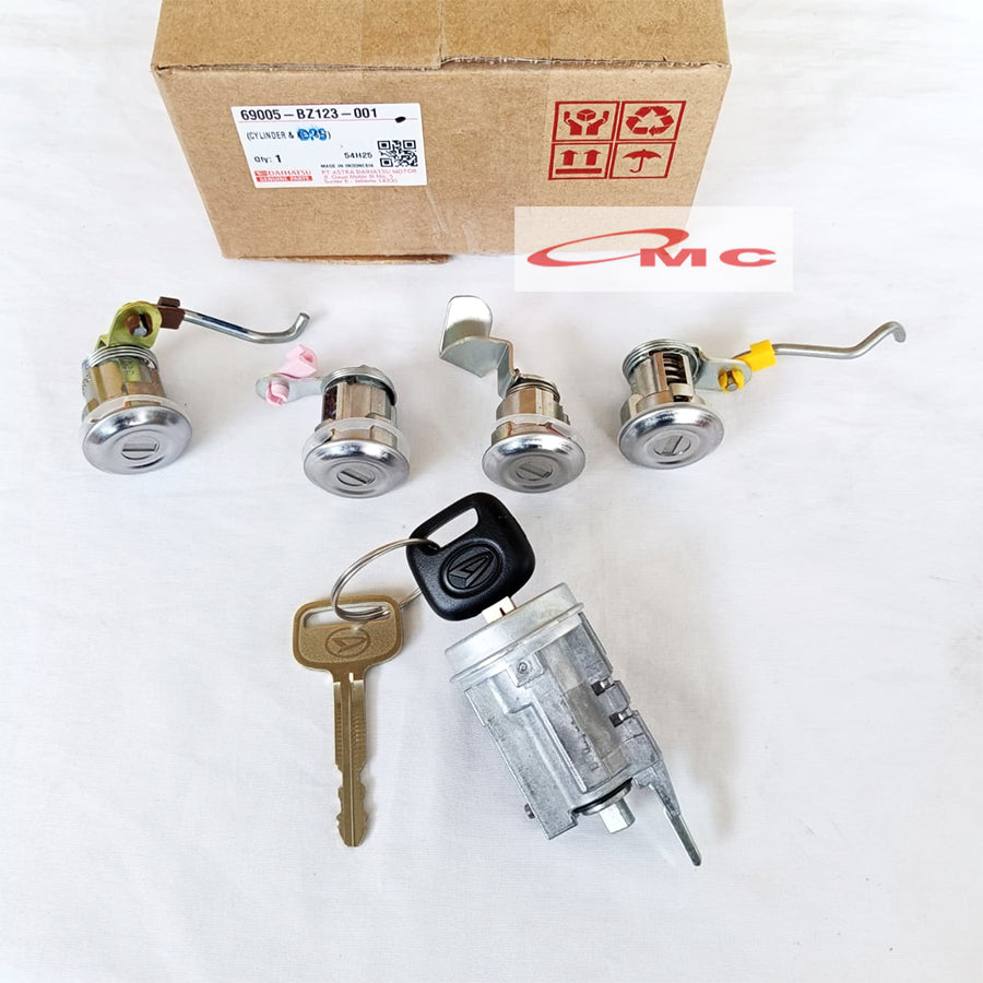 Kunci Kontak Set Daihatsu Gran Max Luxio 2007-2020 Ori 1set 69005-BZ123-001 Kunci Set Grand Max Granmax Grandmax Original Kunci Pintu Door Cylinder Key Set Lengkap Komplit