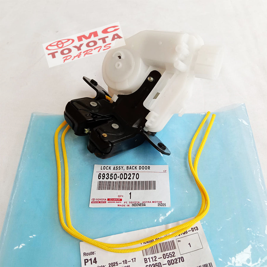 Door Lock  Kunci Pintu Bagasi Toyota Sienta Original 69350-0D270