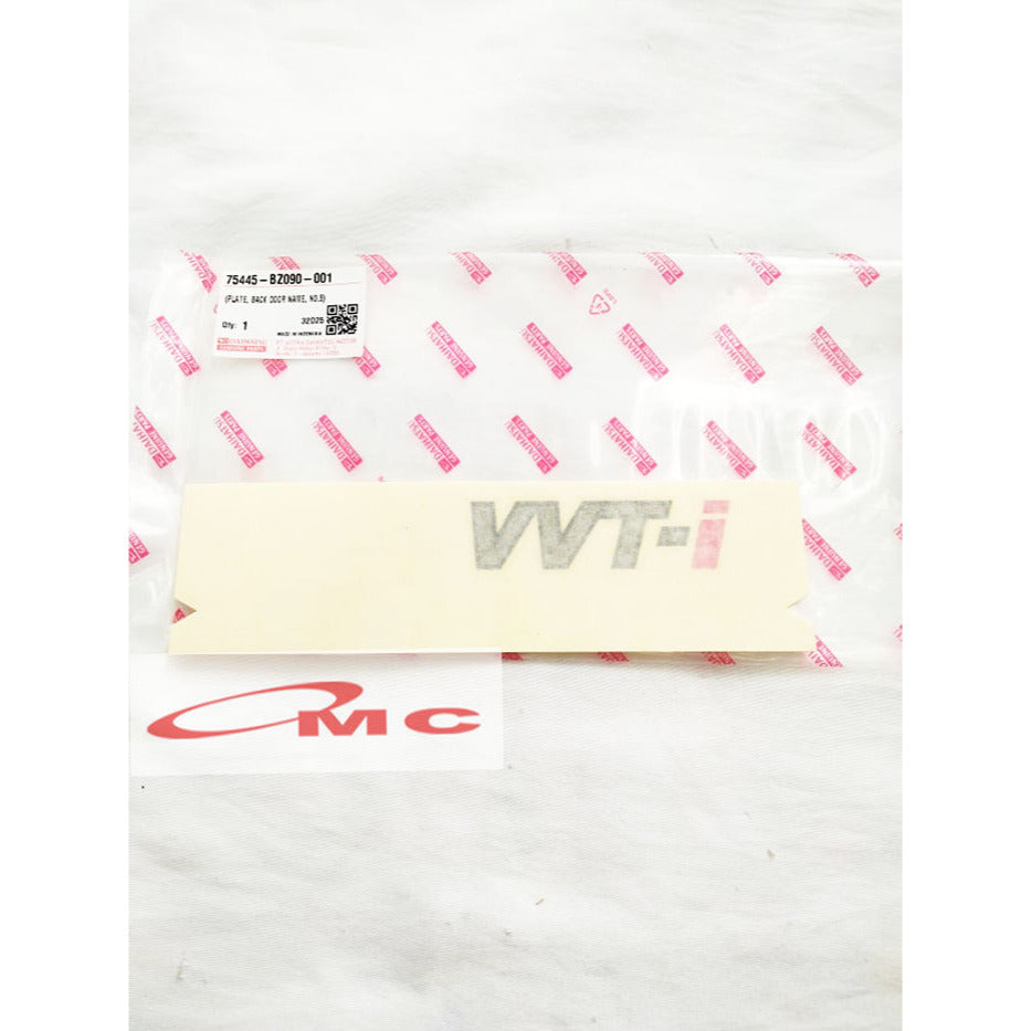 Stiker Sticker Emblem Pintu Belakang Bagasi VVTI Grand Max Mini Bus Pick Up Original Daihatsu 75445-BZ090-001