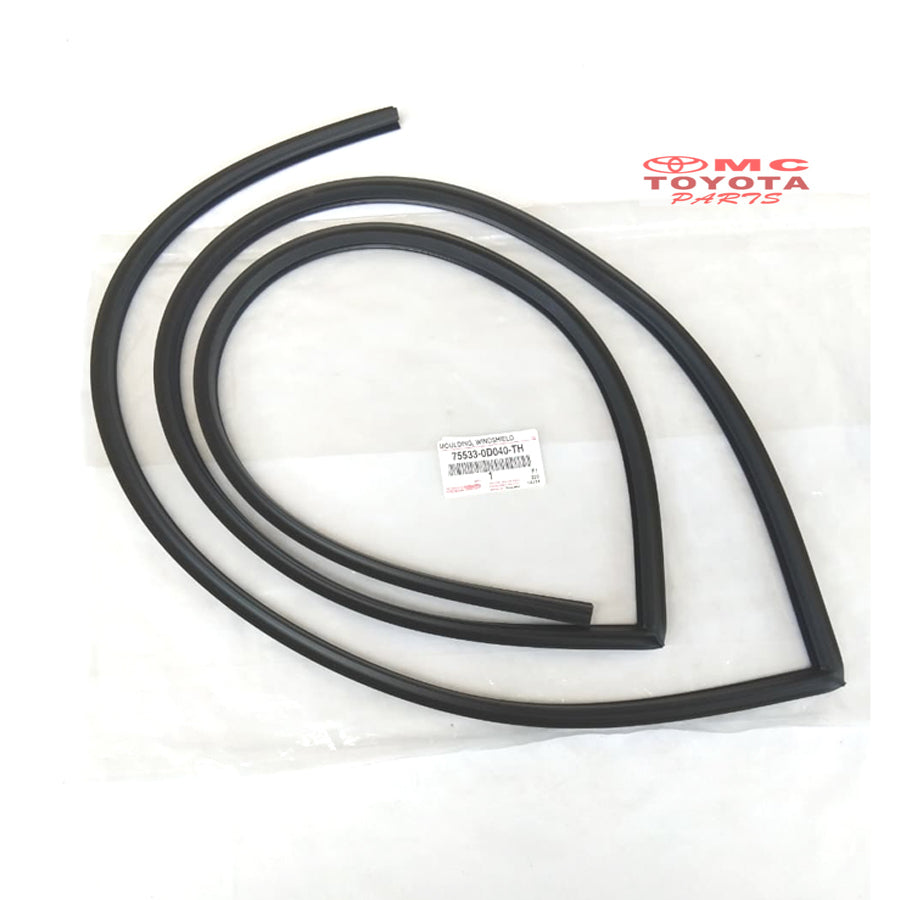 Lis Karet Kaca Depan Moulding Wingshield Vios Gen1 Old Lama Original Toyota 75533-0D040-TH