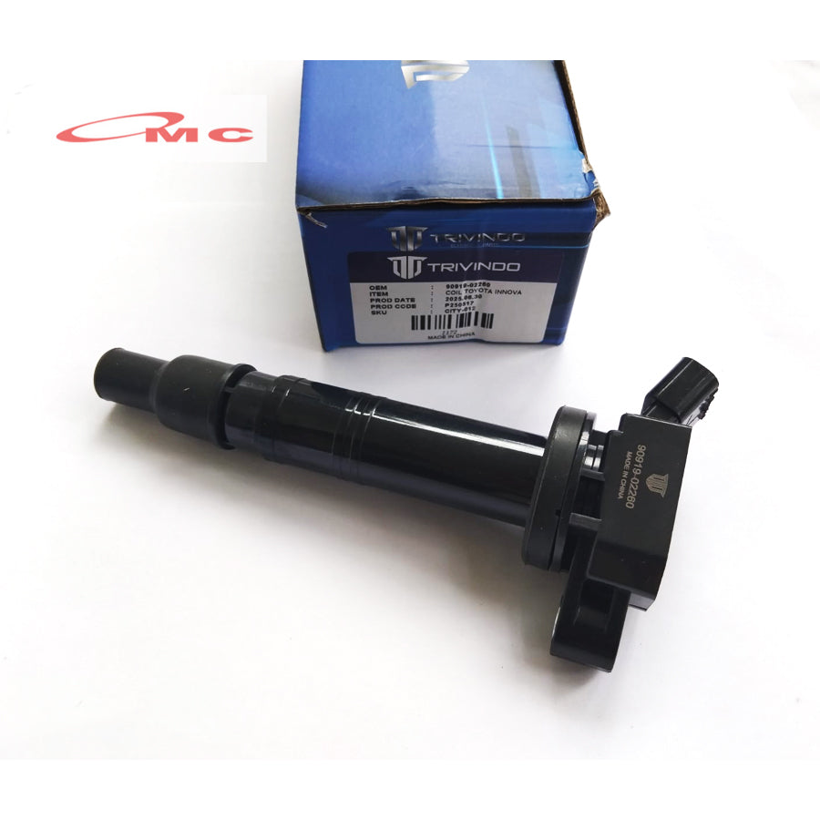 Coil Koil Ignition Busi Innova Hilux Fortuner Bensin 90919-02260-TRV Original Trivindo
