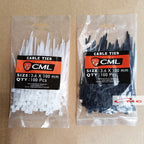 Kabel Tis Tebal CAMEL Nylon 3,6x100mm Insulock Insulok Cable Tis Ikat Multifungsi 100 pcs Putih Hitam Kabel Ties Zip Ties Cable Tie Wrap 3.6 x 100 mm Alat Pengikat