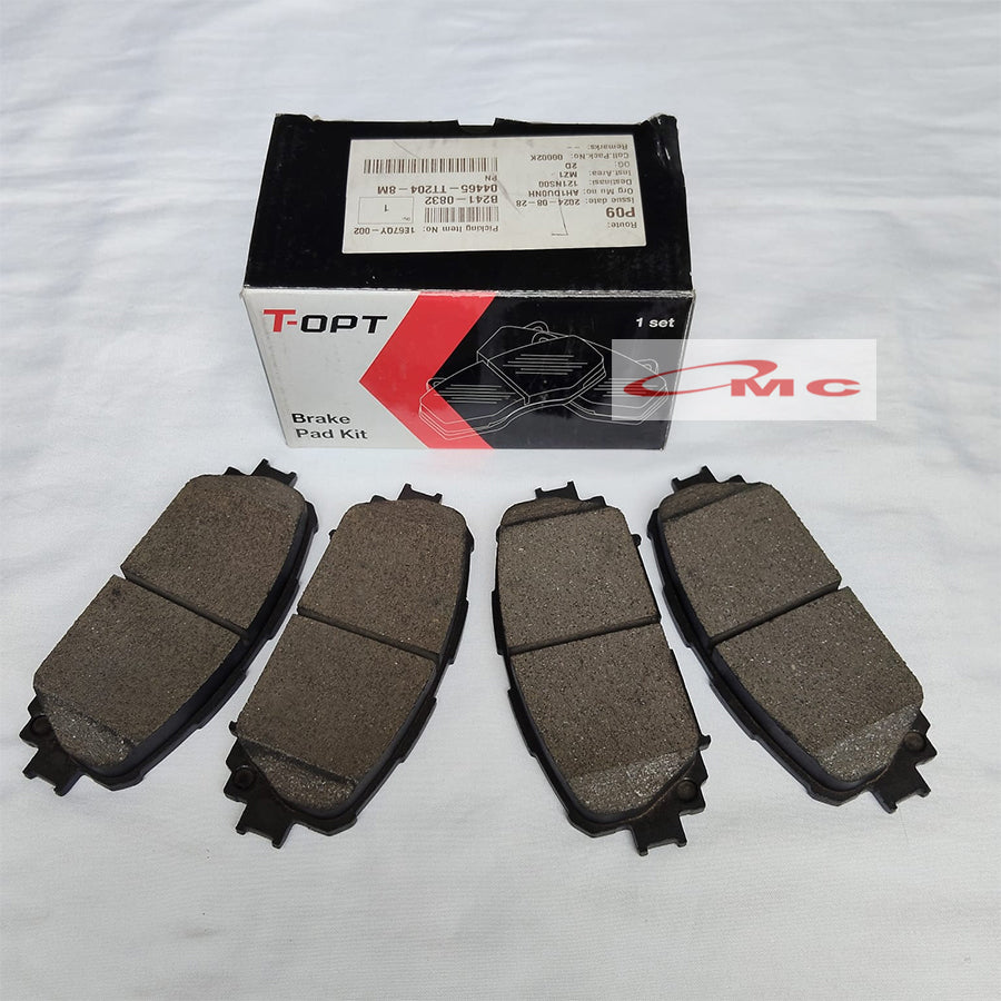 Brake Pad Kampas Rem Yaris Vios Toyota T-OPT 04465-TT204-8M