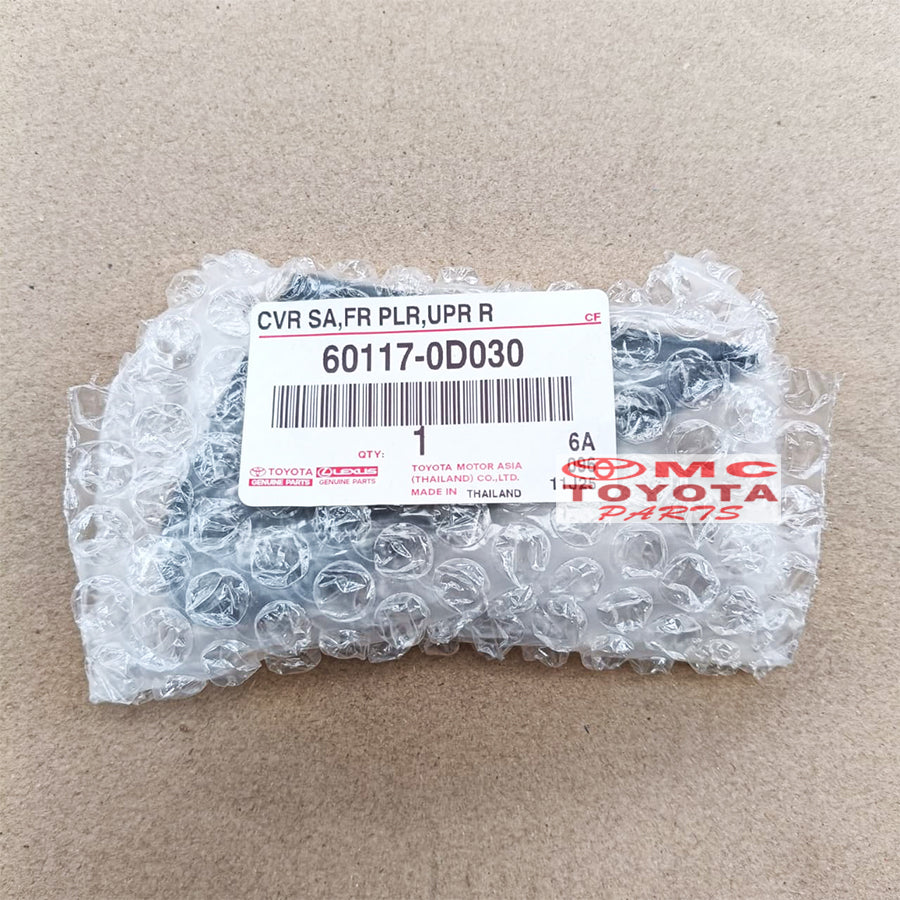 Cover Pilar Segitiga Spion Bagian Luar Sebelah Kanan Vios Old 2002-2007 Gen1 Original Toyota 60117-0D030 Cover Spion Pojok Garnish Tutup Pilar Segitiga Luar Spion Ori