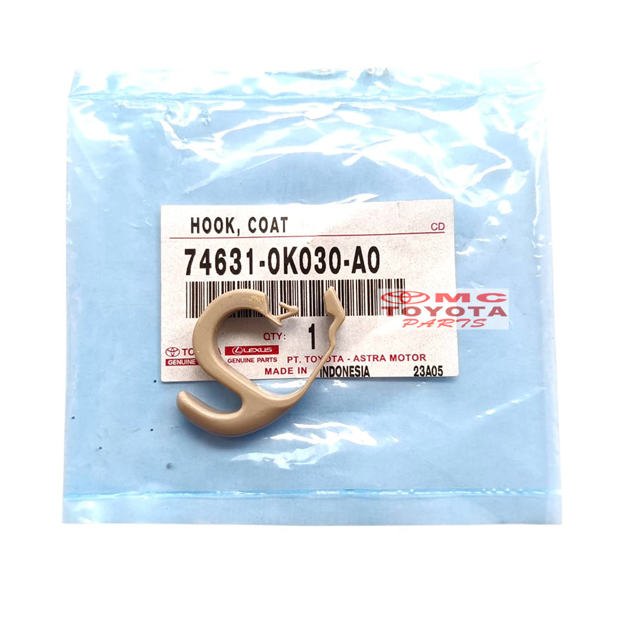 Cantolan Gantungan Baju Hook Coat Kijang Innova Fortuner Hilux Original Toyota 74631-0K030-A0 Cantolan Hanger Gantungan Baju Pakaian
