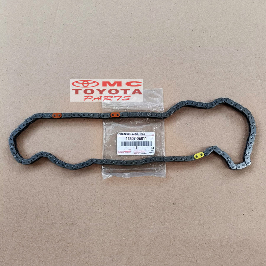 Rantai Keteng Timing Chain Innova Reborn Fortuner VRZ Hilux Revo 2GD Hiace Original Toyota 13507-0E011 Rantai Keteng No 2 Rantai Timing