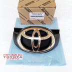 Dudukan + Emblem Grille Depan Kijang Innova 2004-2012 Logo Chrome Original Toyota 75301-0K010 Logo Grill Emblem Grill Radiator Depan Sticker Stiker Garnish Batman