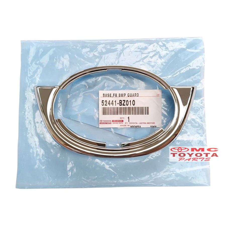 Base Emblem Logo Grille Depan Avanza Xenia Tahun Lama Original 52441-BZ010 Base Ring Emblem Dudukan Ring Logo Ring Luar Chrome Grill Radiator Bemper Depan Ori