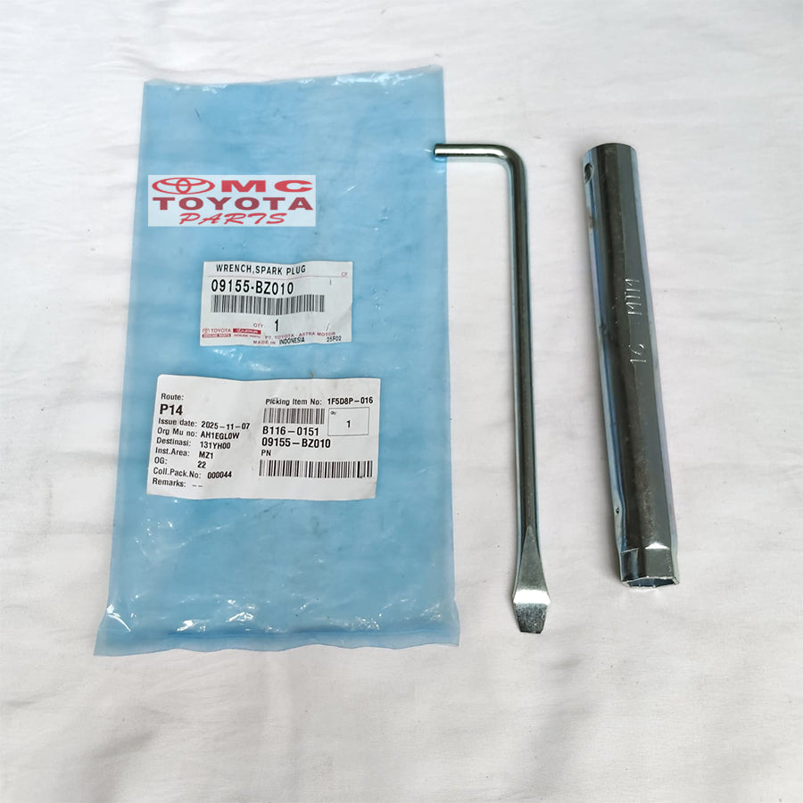 Kunci Busi 16mm 16 mm Besi Original Avanza Xenia Rush Terios Innova Fortuner Hilux Brio Jazz CRV Freed Ertiga Gran Max Luxio APV ETC 09155-BZ010  Wrench Spark Plug