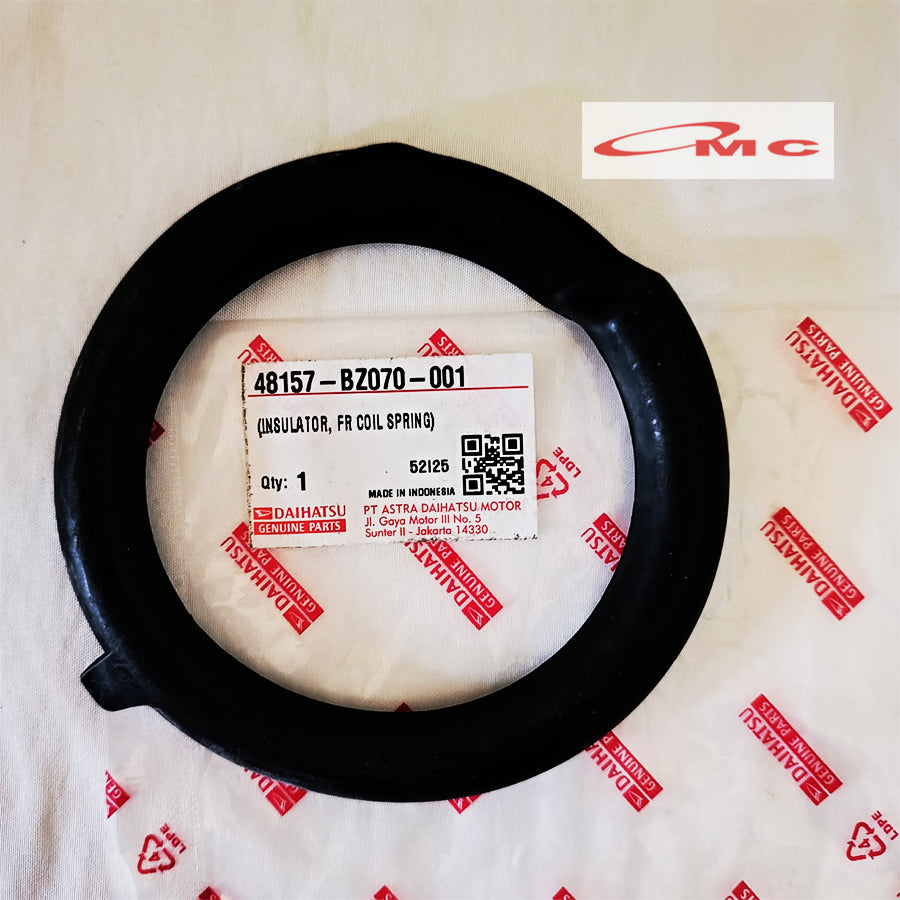 Karet Tatakan Per Keong Depan Bagian Atas Insulator Coil Frt Agya Ayla Cayla Sigra Original 48157-BZ070-001