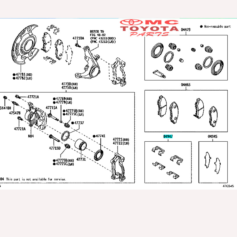 Fiting Fitting Kit Disc Brake Depan Plat Kampas Rem Depan All New Rush Terios Original 04947-BZ070 Plat Lapisan Disc Brake Pad Spring Plat Kancingan Tatakan Ganjelan Kampas Rem Depan Front